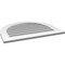 Ekena Millwork Round Top Surface Mount PVC Gable Vent: Functional, w/ 3-1/2"W x 1"P Standard Frame, 32"W x 26"H GVPRT32X2601SF - alternate 3